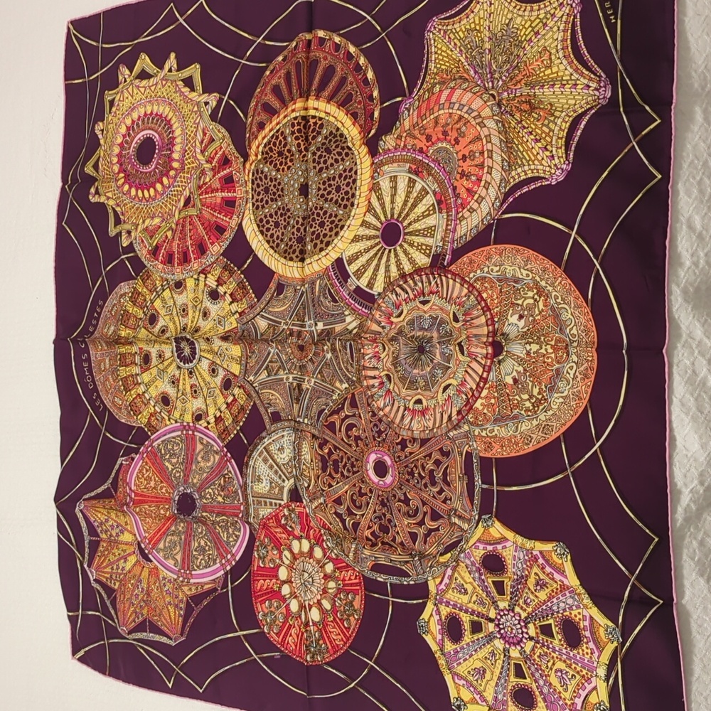 Hermes “Les Dômes Célestes” silk scarf - Picture 15 of 16